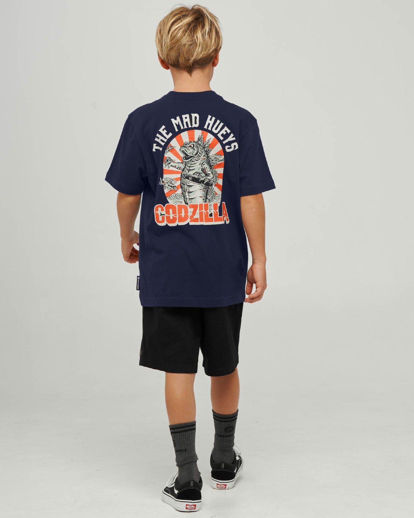 Mad Hueys Codzilla Forever Tee Navy
