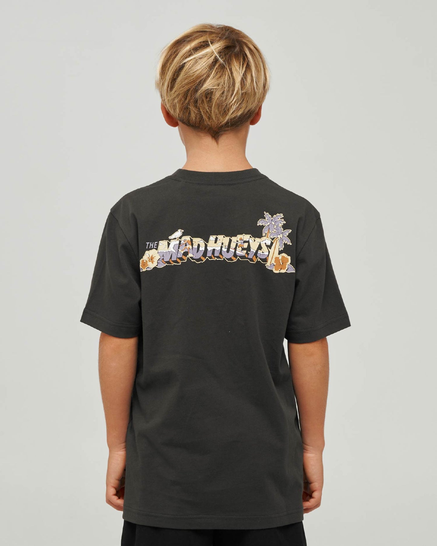 Mad Hueys Surfing Hueys Tee Vintage Black