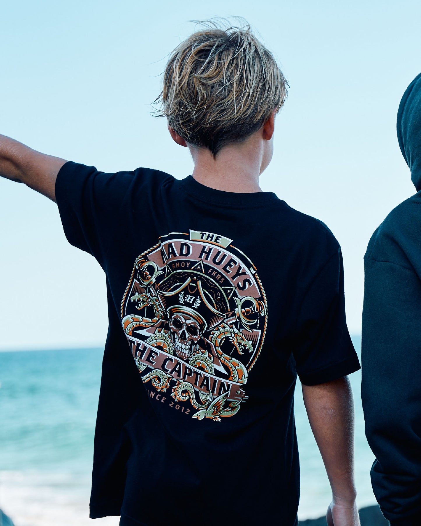 Mad Hueys Dragon Captain Tee Black