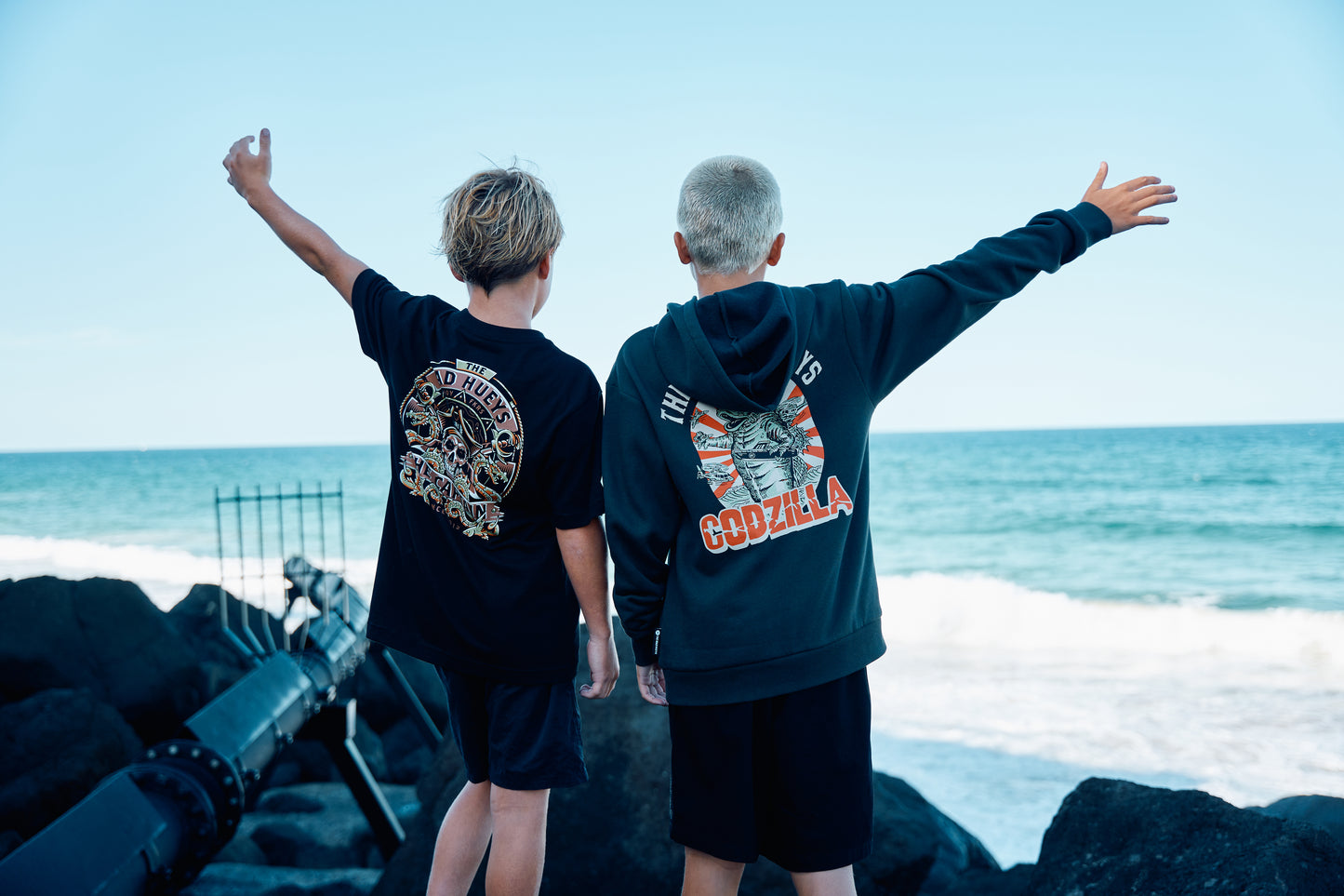 Mad Hueys Dragon Captain Tee Black