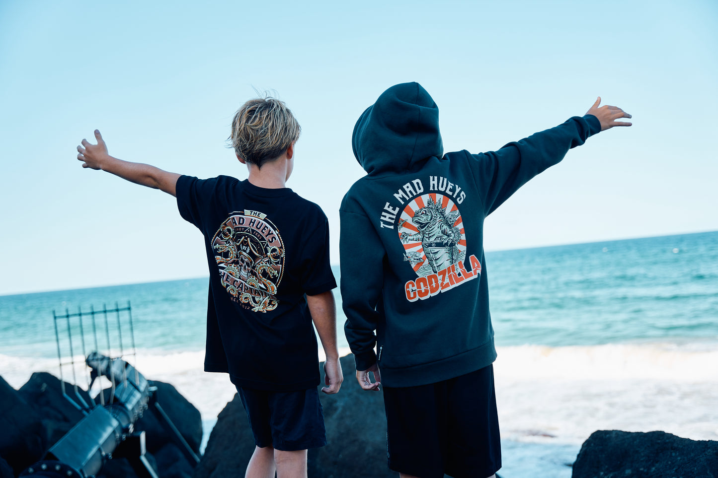 Mad Hueys Dragon Captain Tee Black