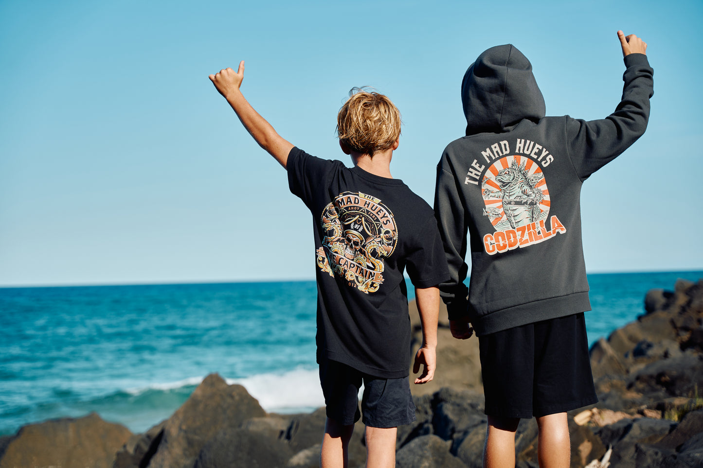 Mad Hueys Dragon Captain Tee Black