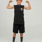 Mad Hueys Terodactyl Muscle Tee Black