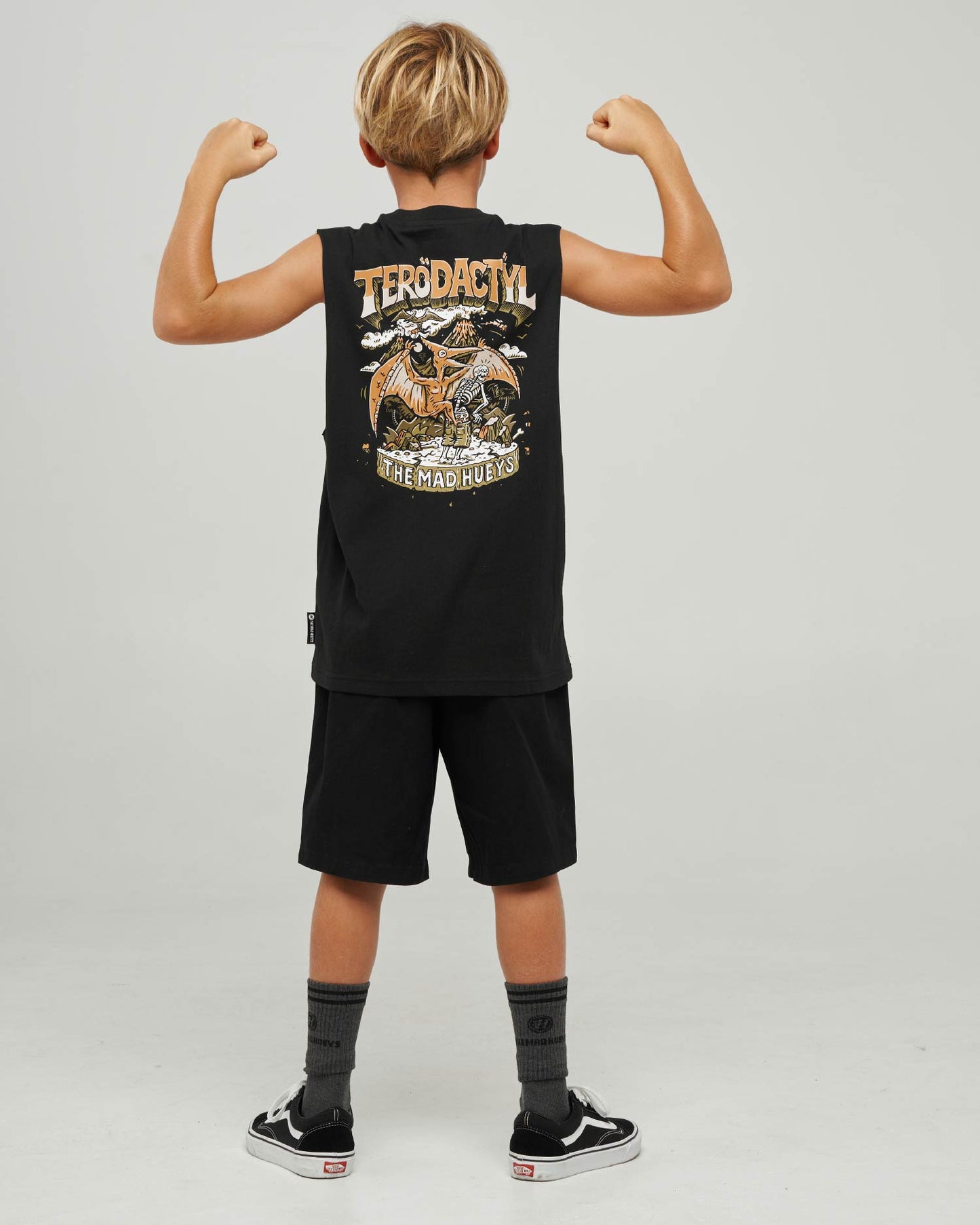 Mad Hueys Terodactyl Muscle Tee Black