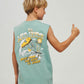 Mad Hueys Shred Dead Muscle Tee Seafoam