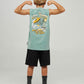 Mad Hueys Shred Dead Muscle Tee Seafoam