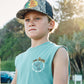 Mad Hueys Shred Dead Muscle Tee Seafoam
