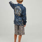 Mad Hueys Dragon Captain Youth UPF 50+ Fishing Jersey Navy