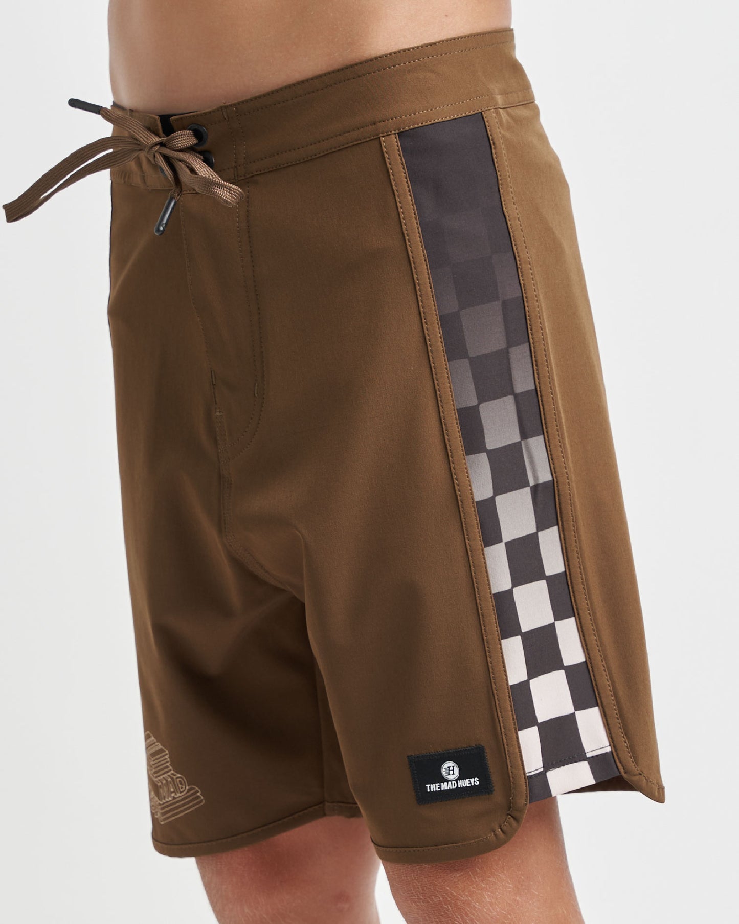 Mad Hueys Letter Boardshort Walnut