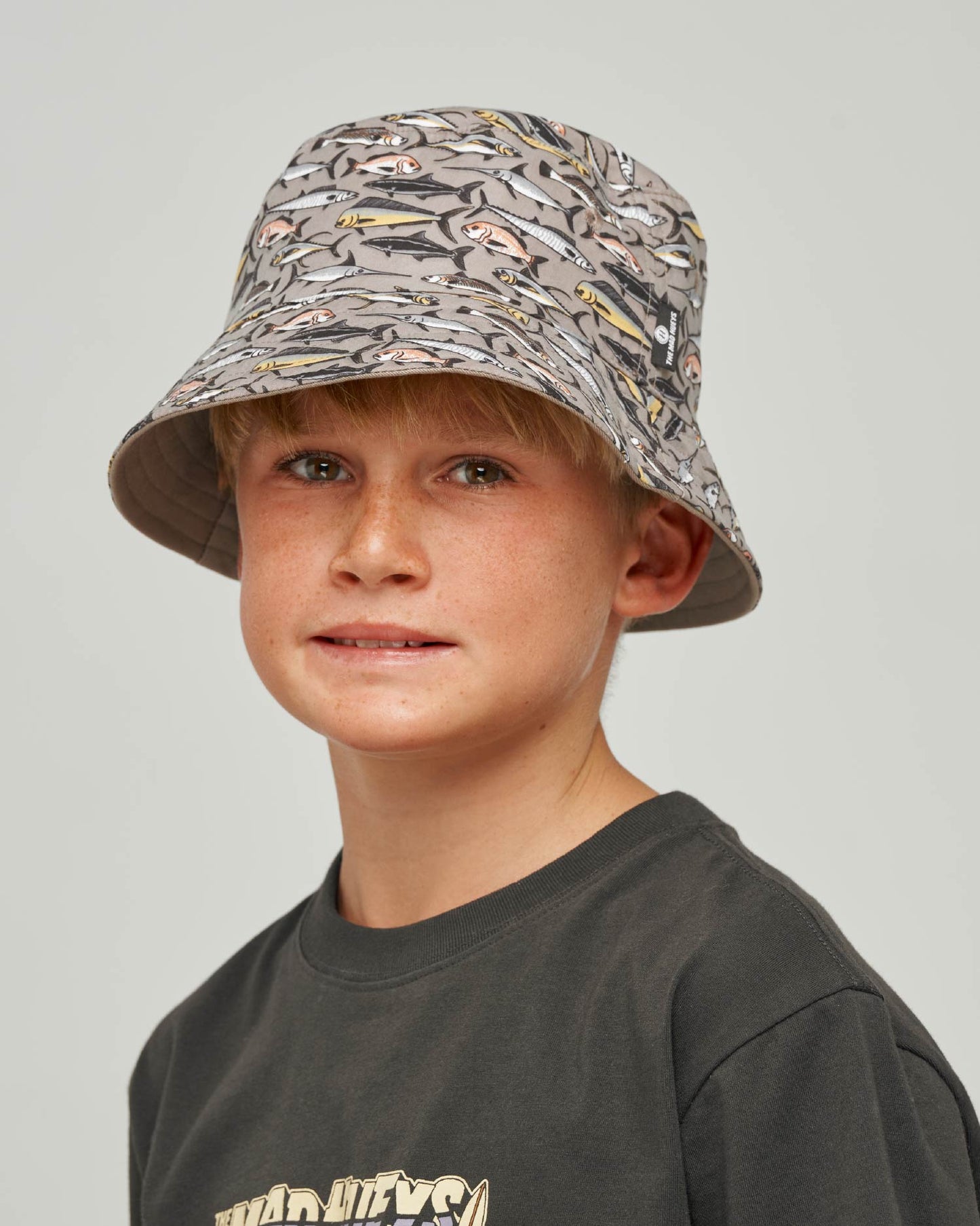 Mad Hueys Pro Hueys Reversible Bucket Hat Taupe