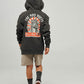 Mad Hueys Godzilla Forever Hooded Pullover Vintage Black