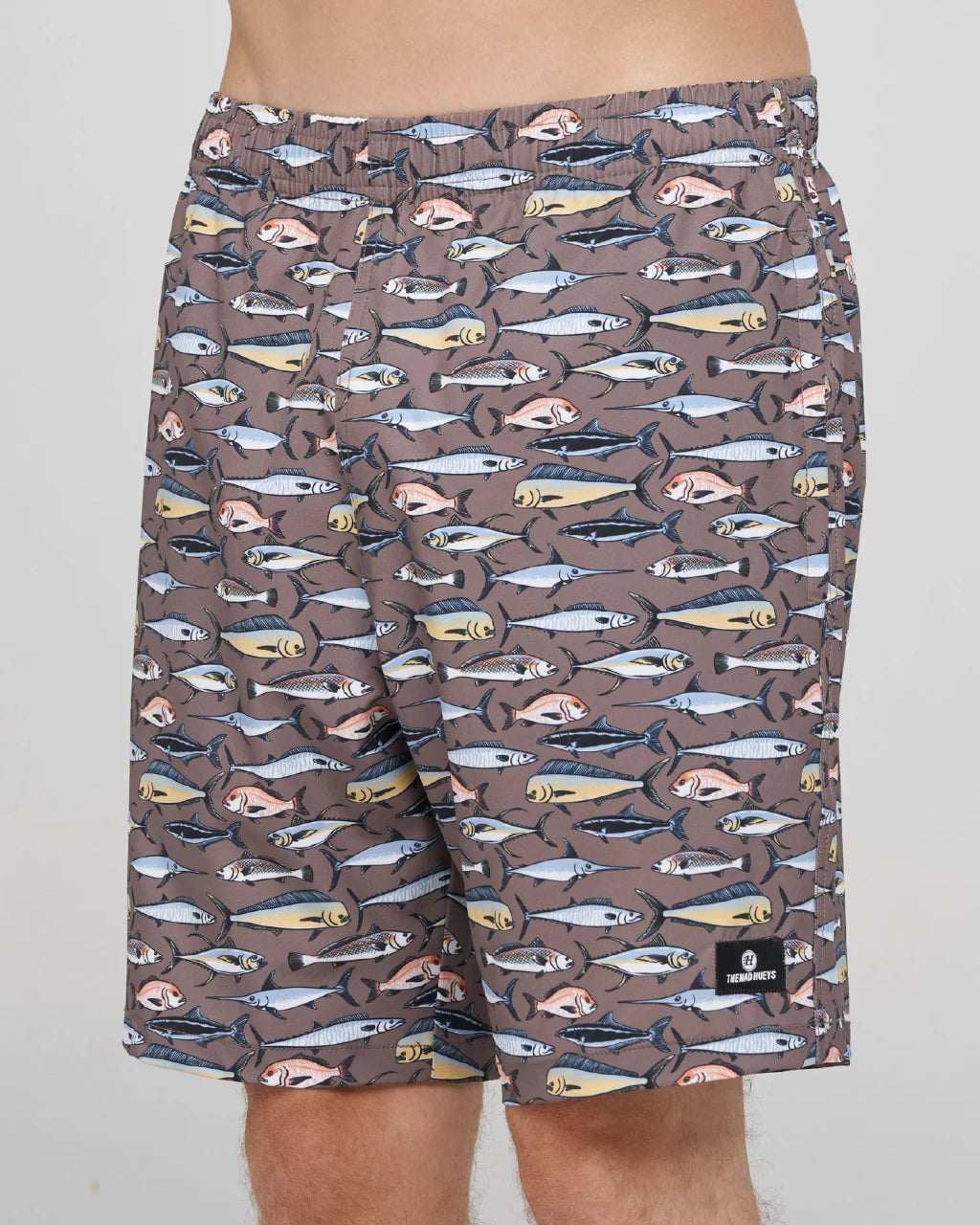 Mad Hueys Pro Hueys Swim Volley Short Taupe