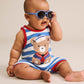 Huxbaby Nautical Stripe Sitting Hux Romper
