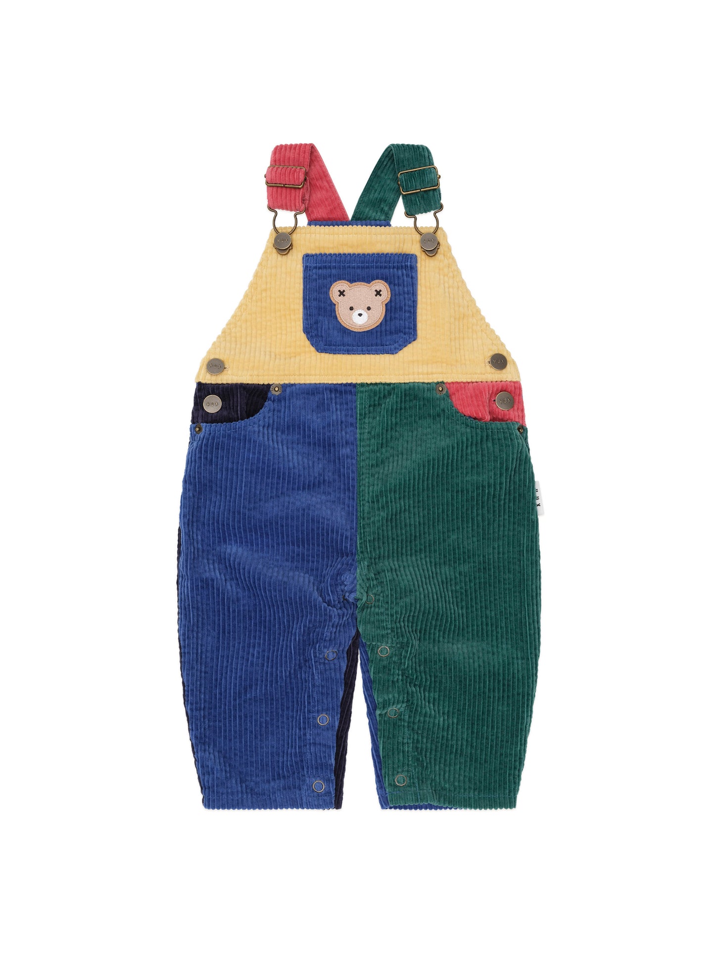 Huxbaby Colour Block Cord Overalls