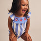 Huxbaby Seaside Cherry Stripe Playsuit