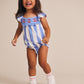 Huxbaby Seaside Cherry Stripe Playsuit
