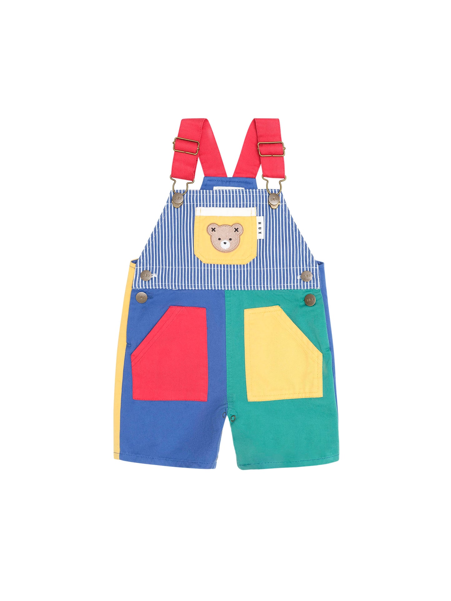 Huxbaby Colour Block Pocket Shortall | Overall