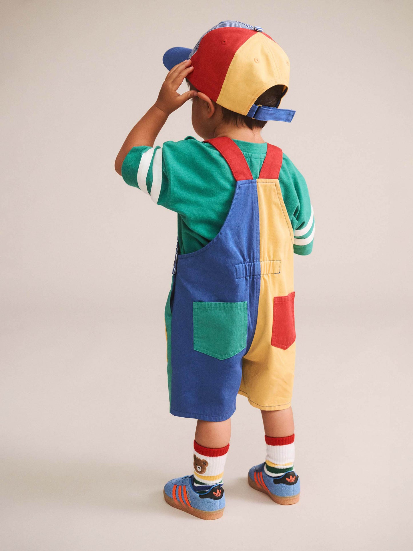 Huxbaby Colour Block Pocket Shortall | Overall