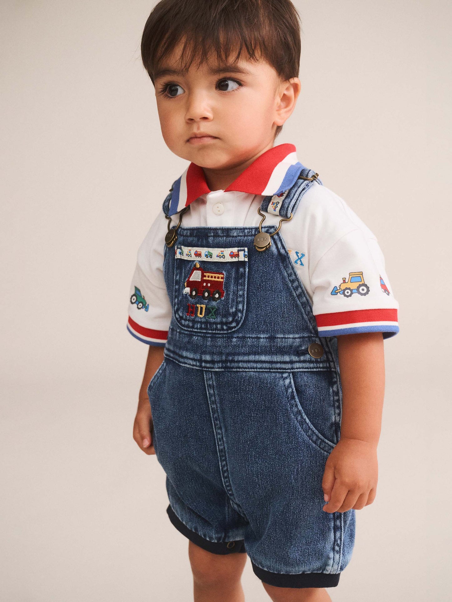 Huxbaby Construction Hux Knit Romper | Overall