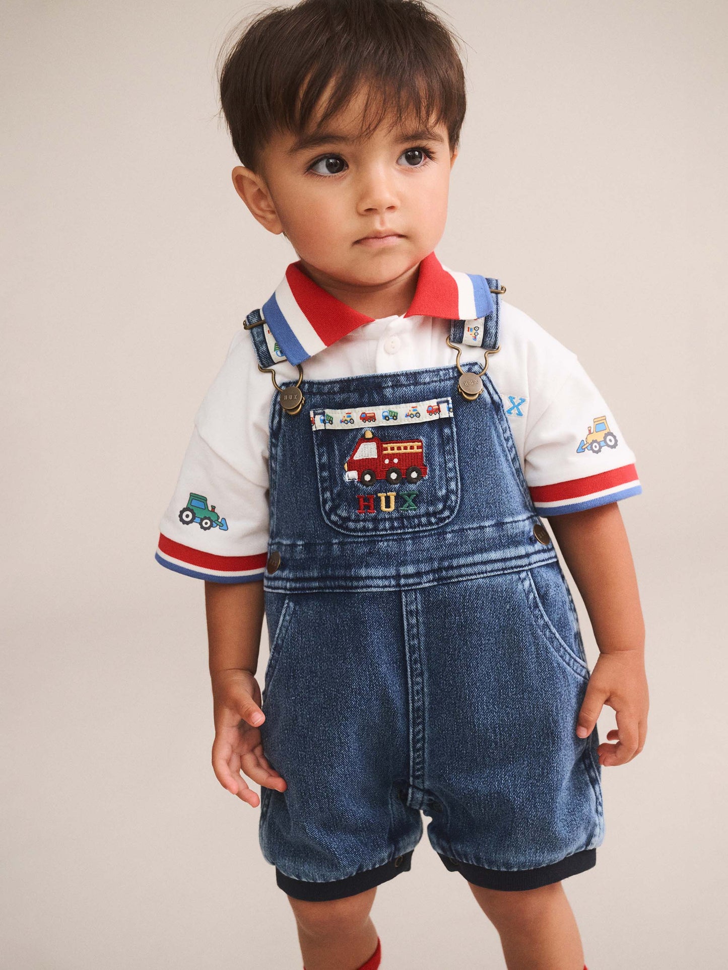 Huxbaby Construction Hux Knit Romper | Overall