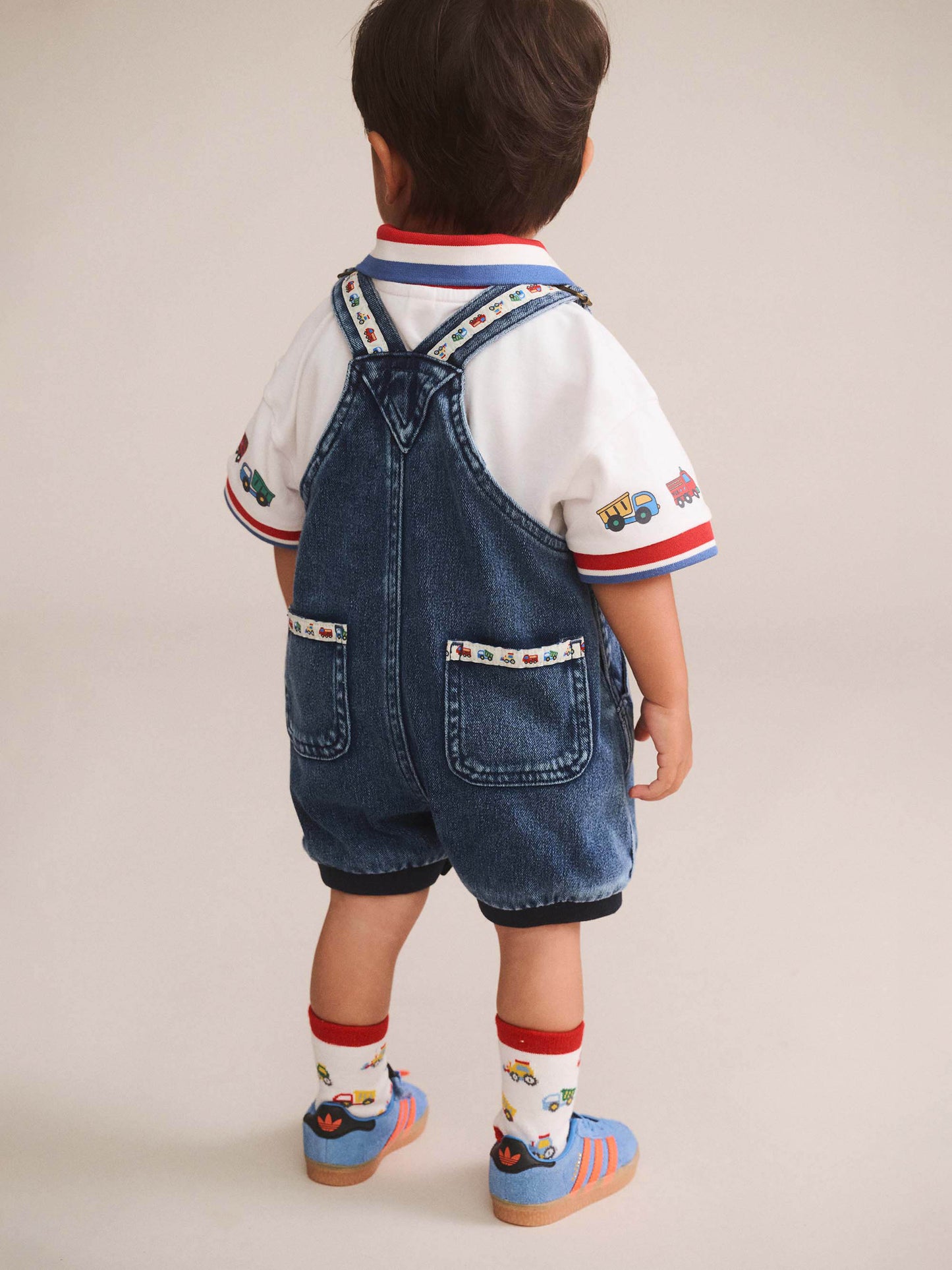 Huxbaby Construction Hux Knit Romper | Overall