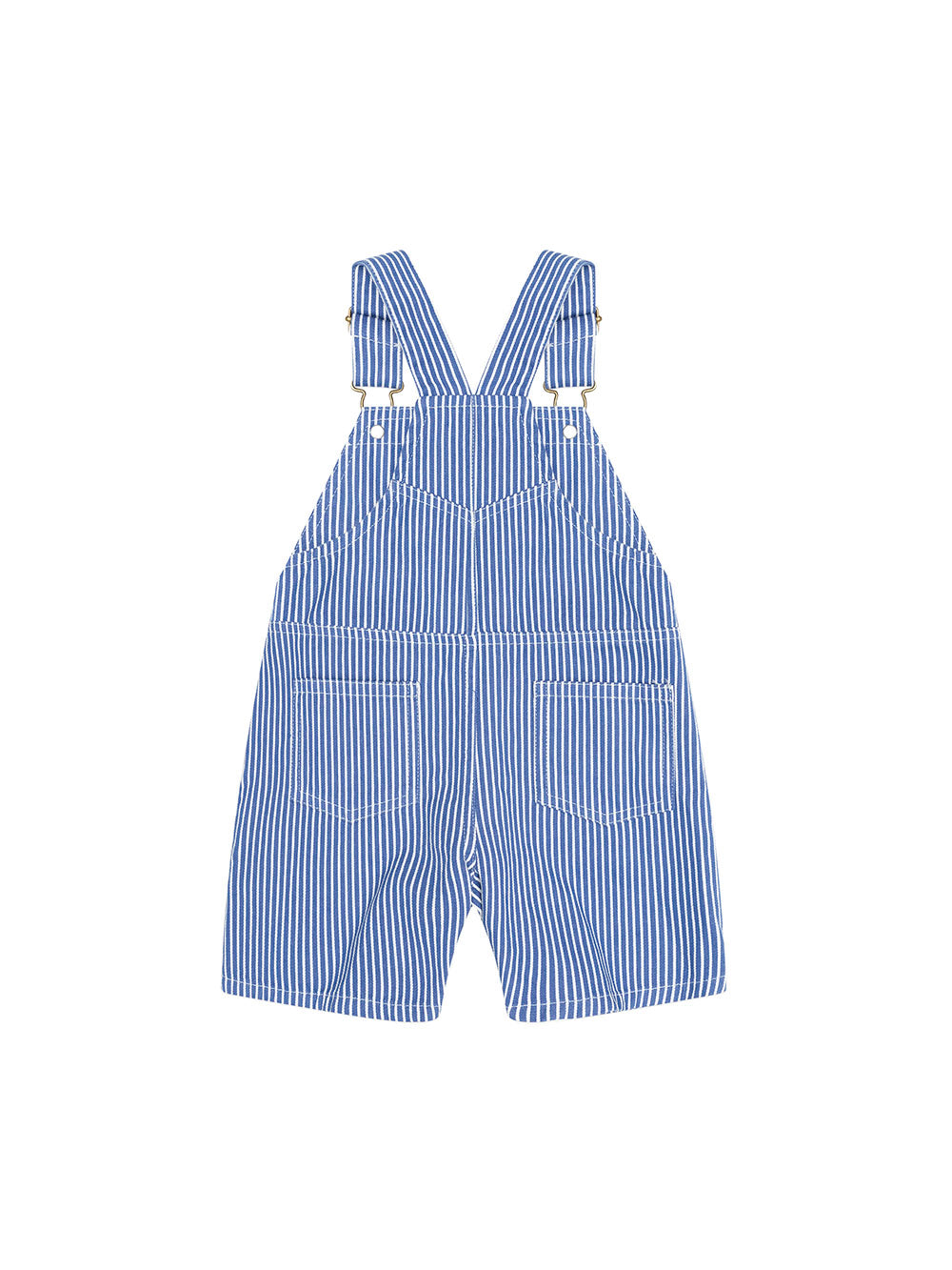 Huxbaby Cobalt Stripe Carpenter Shortall | Overall