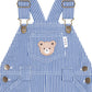 Huxbaby Cobalt Stripe Carpenter Shortall | Overall