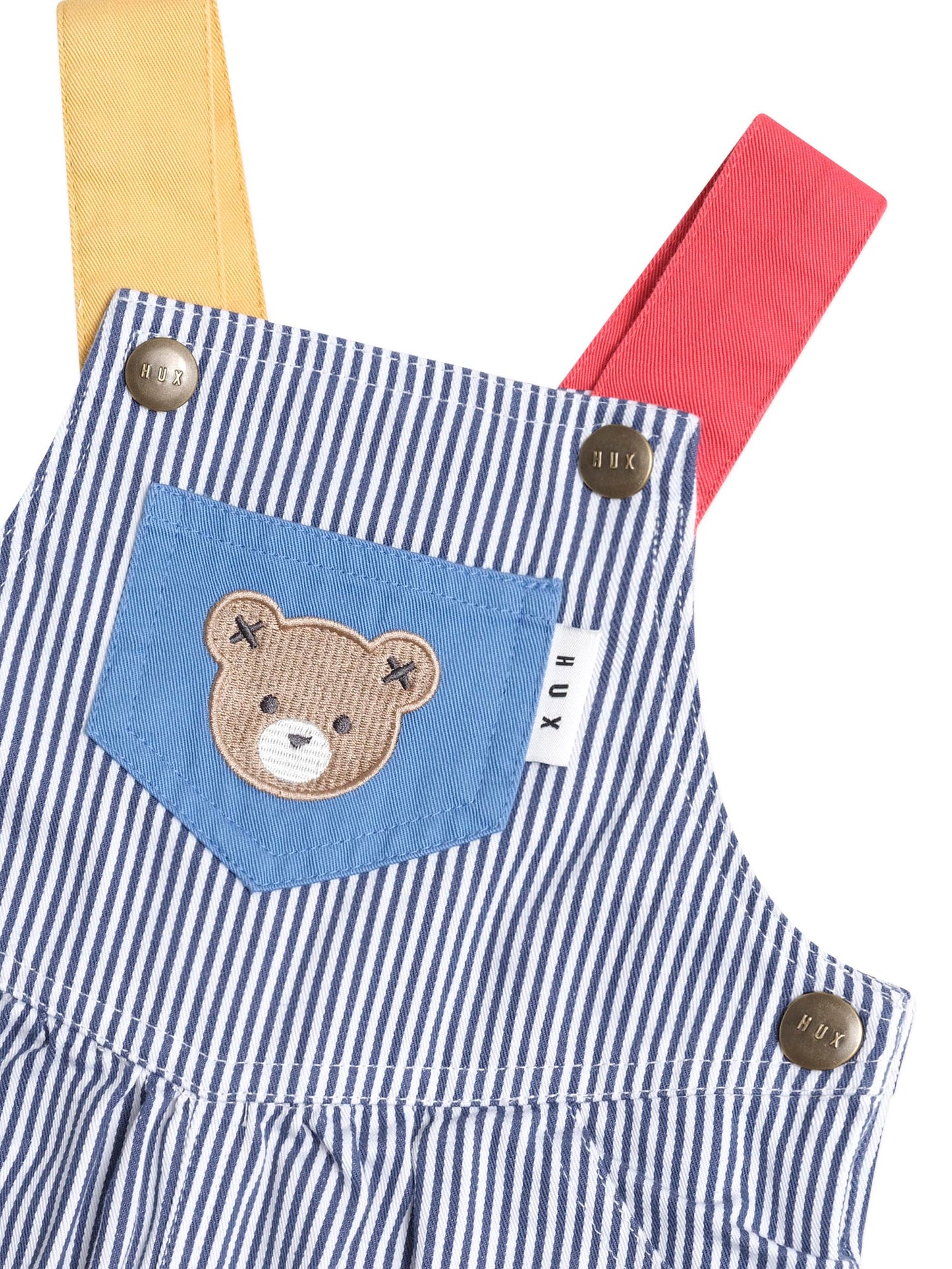 Huxbaby Classic Stripe Short Overalls