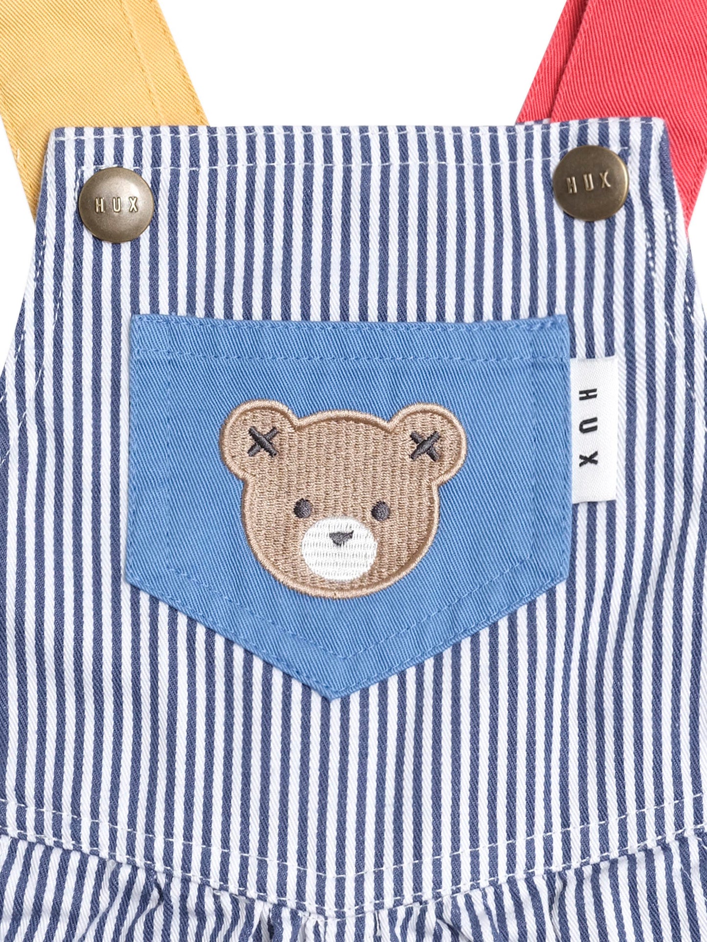 Huxbaby Classic Stripe Short Overalls