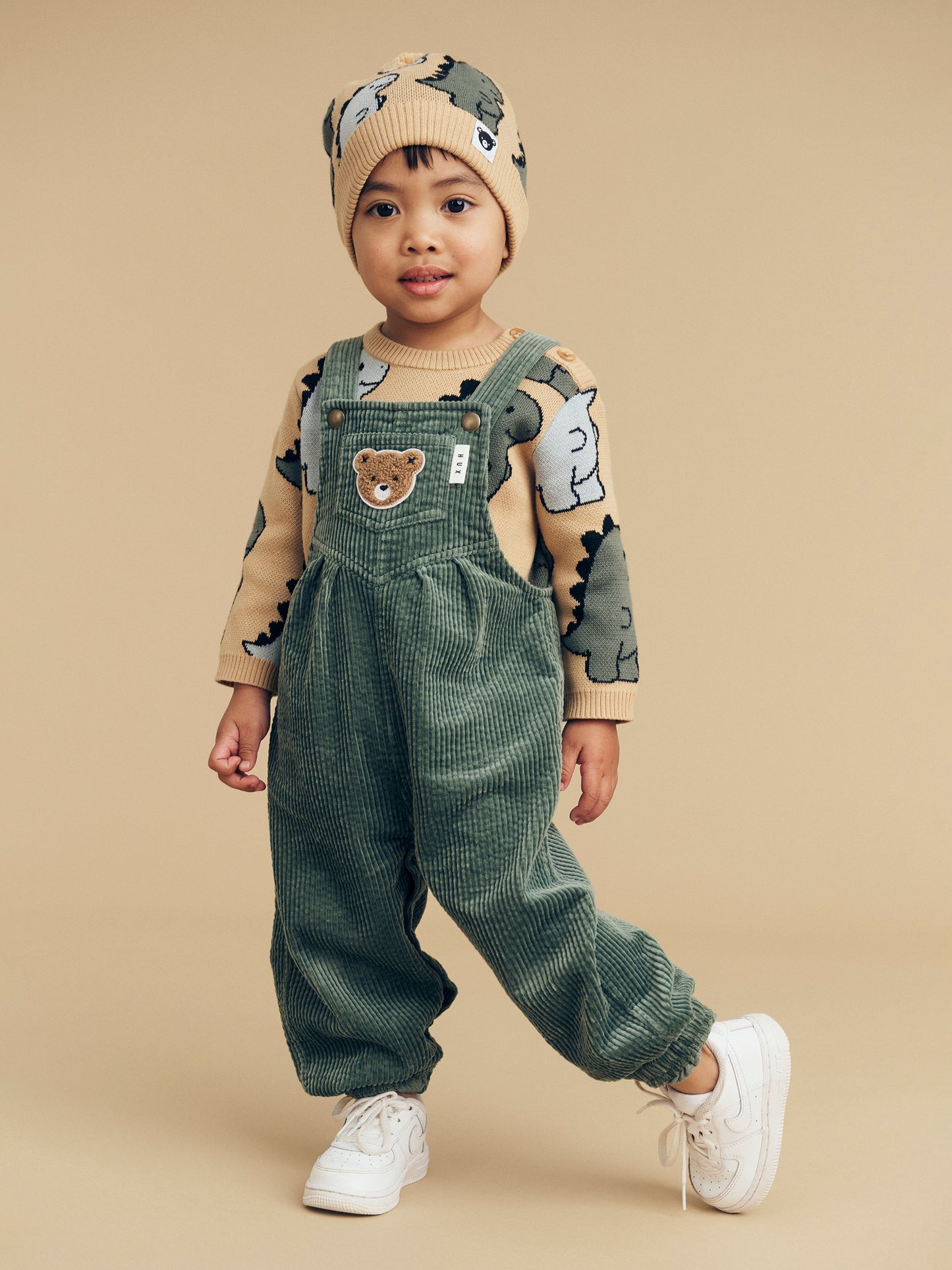 Huxbaby 80'S Cord Overall  Light Spruce