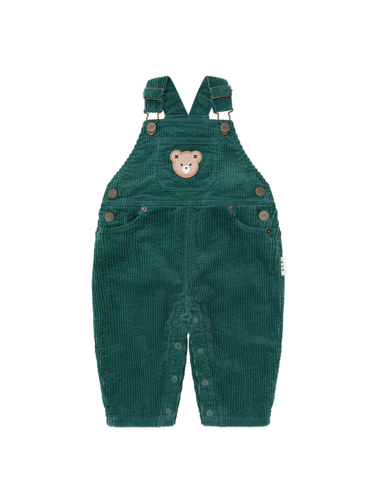 Huxbaby Classic Cord Overalls Forest