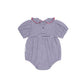 Huxbaby Ink Stripe Rib Collar Romper