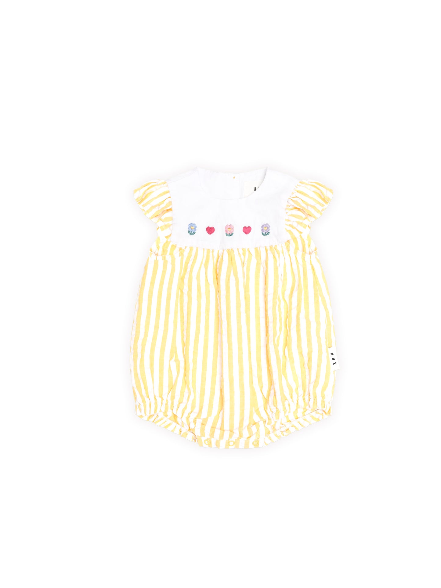 Huxbaby Flower Field Stripe Playsuit