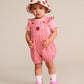 Huxbaby Strawberry Embroidery Stripe Playsuit/Overall