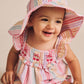 Huxbaby Rainbow Stripe Frill Playsuit