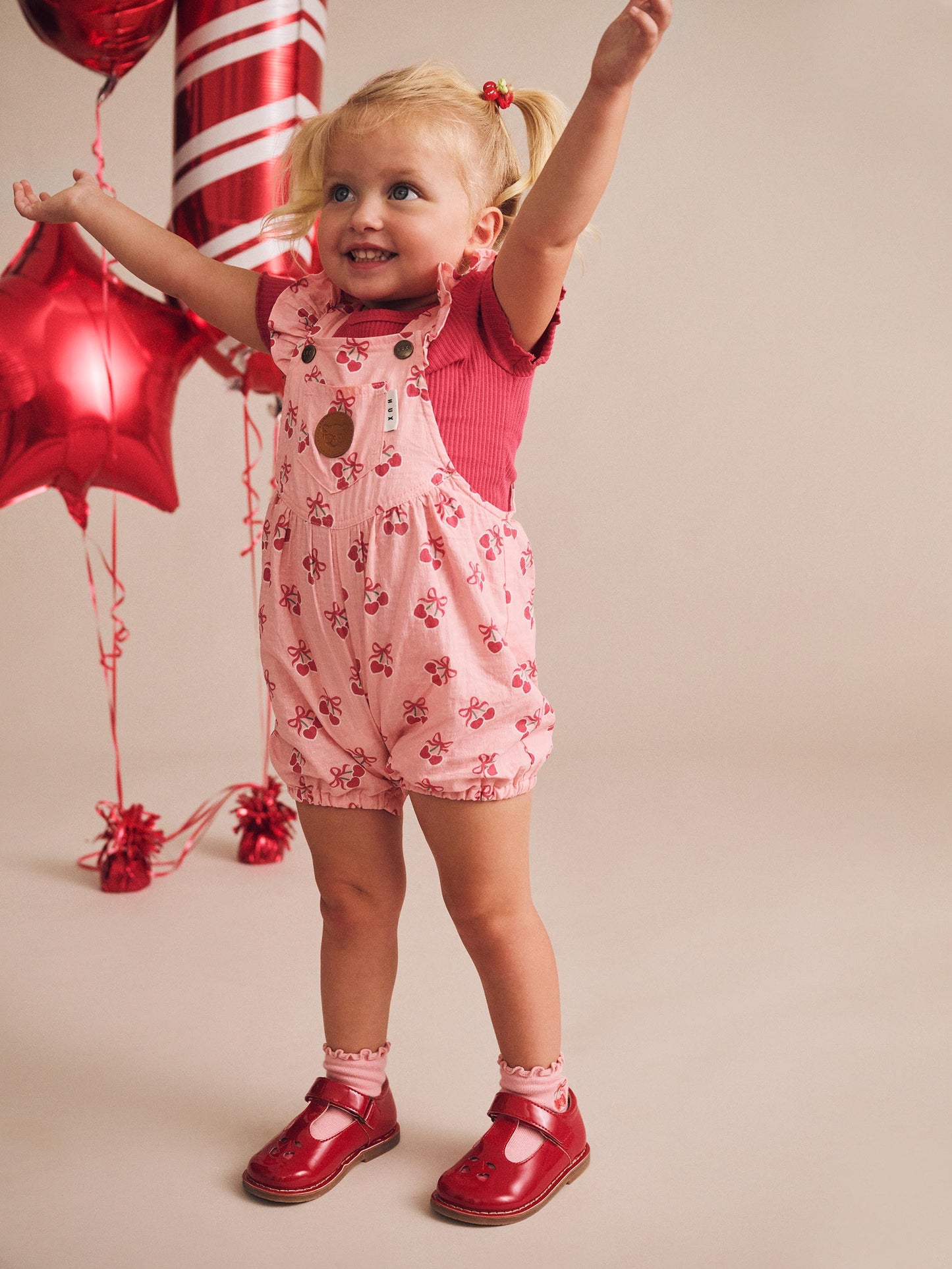 Huxbaby Cherry Pie Frilly Playsuit