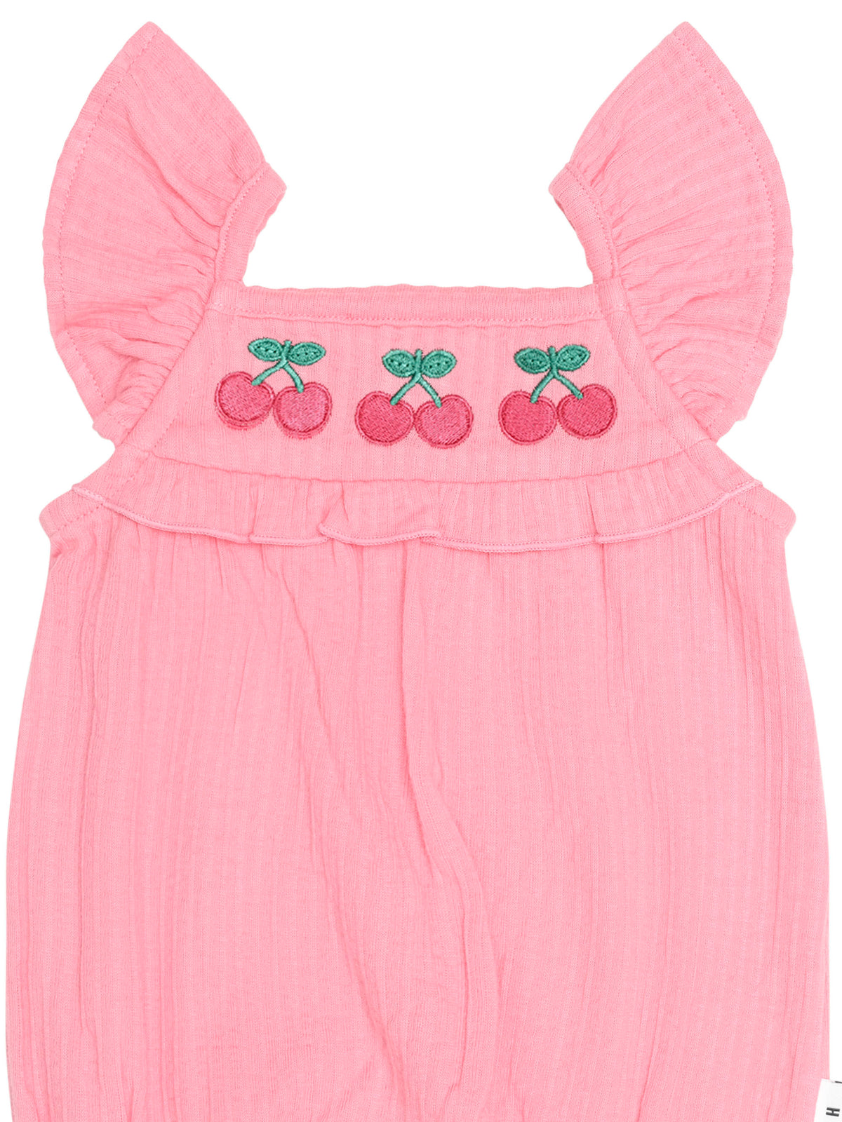 Huxbaby Cherry Embroidery Playsuit