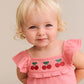 Huxbaby Cherry Embroidery Playsuit