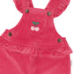 Huxbaby Very Cherry Velour Frill Overall