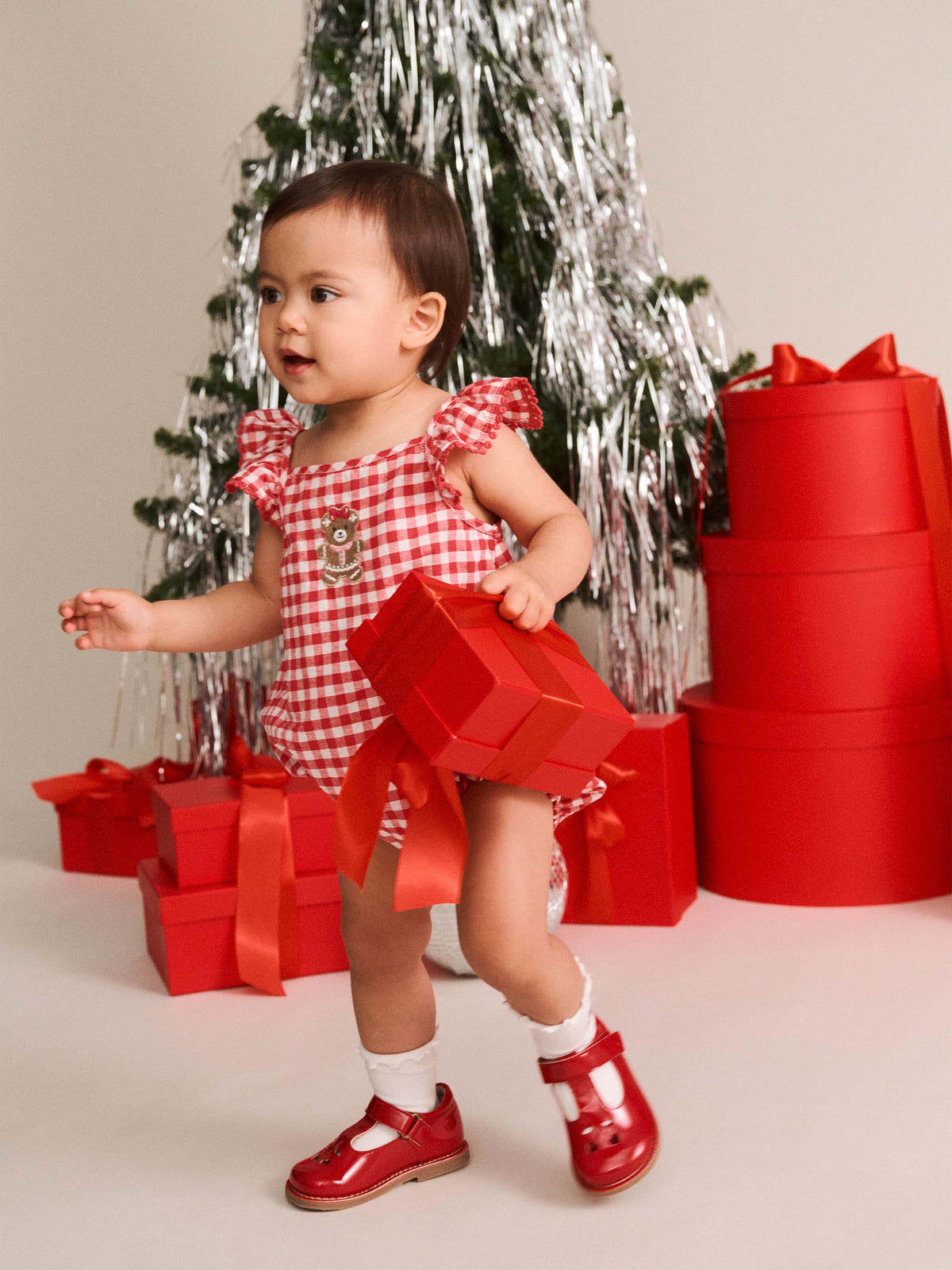 Huxbaby Gingerbread Huxette Bubble Romper