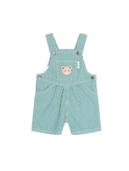 Huxbaby Mistletoe Stripe Shortall