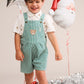 Huxbaby Mistletoe Stripe Shortall