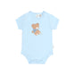 Huxbaby Bow Hux Short Sleeve Bodysuit Baby Blue