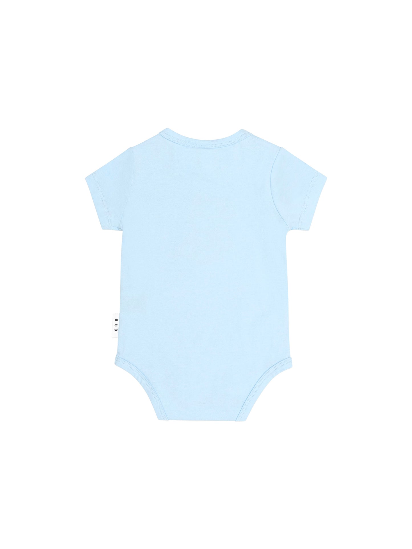 Huxbaby Bow Hux Short Sleeve Bodysuit Baby Blue