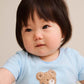 Huxbaby Bow Hux Short Sleeve Bodysuit Baby Blue