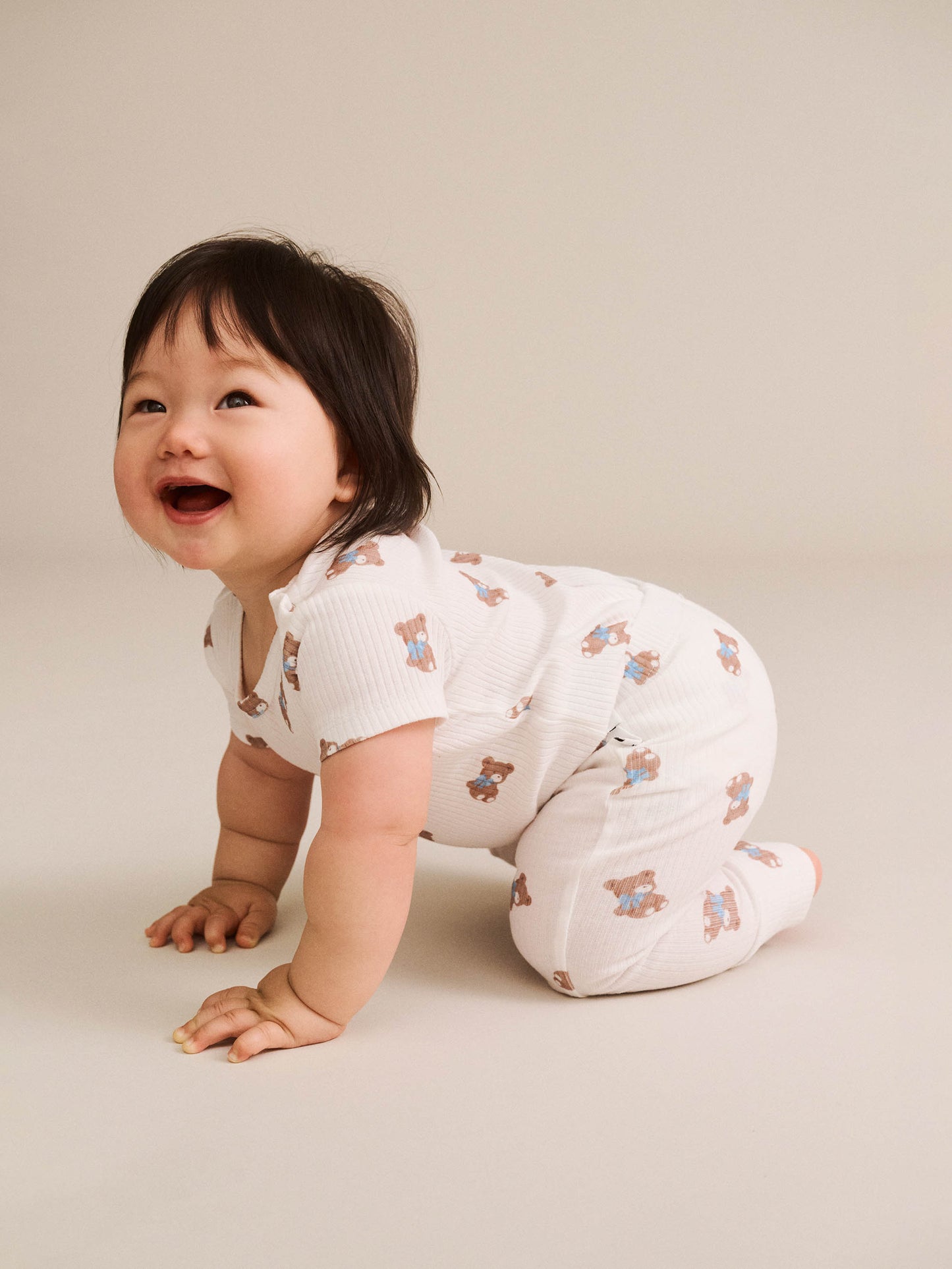 Huxbaby Tumbling Bow Hux Short Sleeve Bodysuit