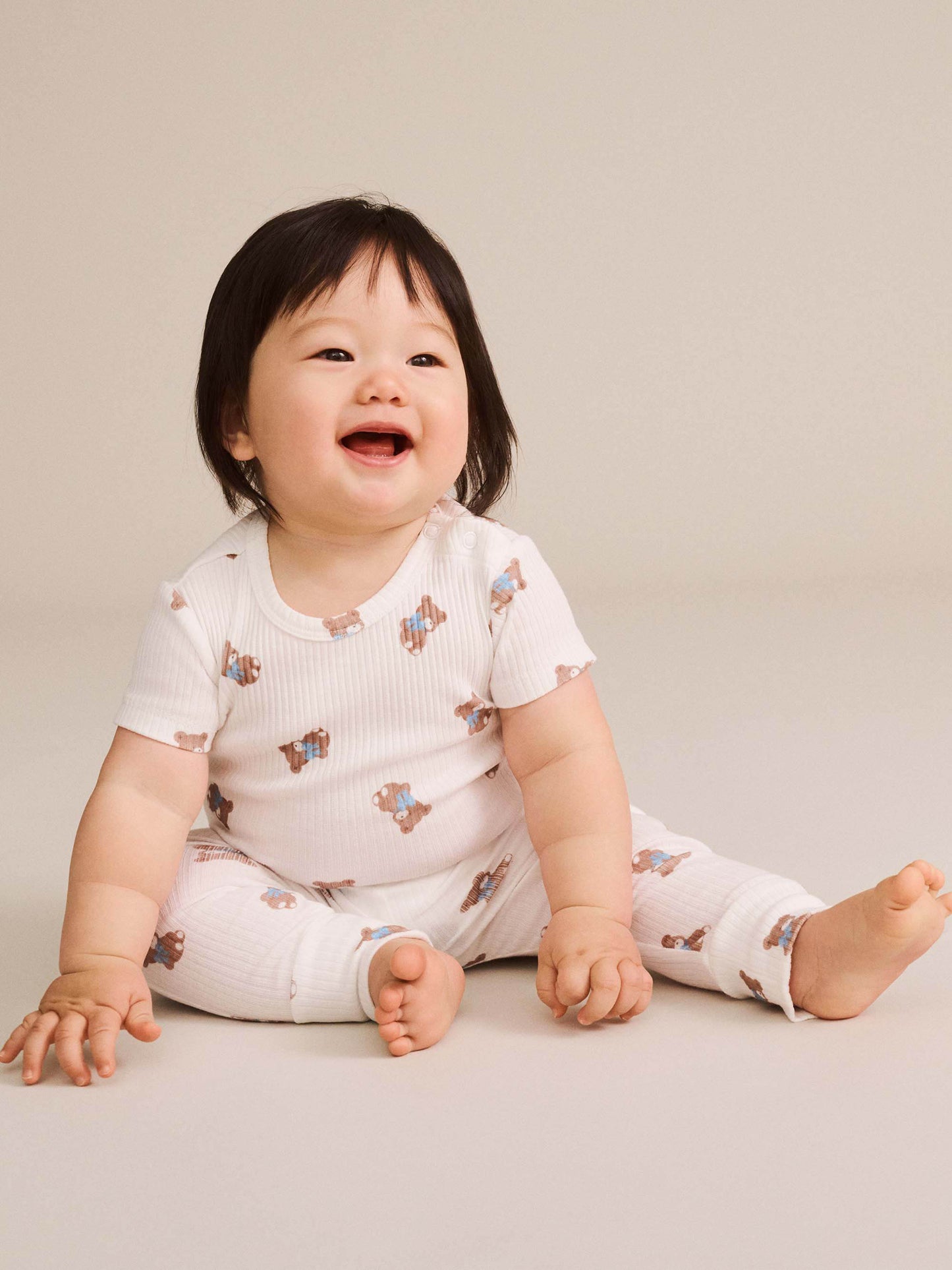 Huxbaby Tumbling Bow Hux Short Sleeve Bodysuit