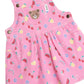 Huxbaby Pink Fruit Emoji Pinafore Dress