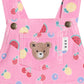 Huxbaby Pink Fruit Emoji Pinafore Dress