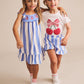 Huxbaby Seaside Cherry Stripe Dress